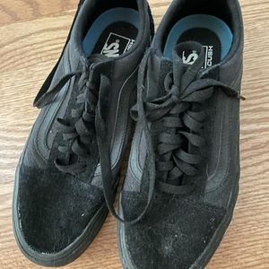 Black non slip vans